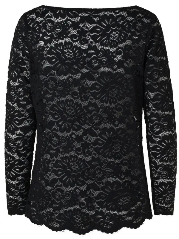 Rosemunde Filippa Lace Top - Black - Image 2