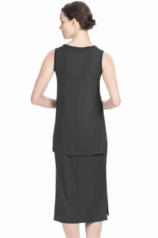 Lilla P Side Split Skirt - Black - Image 2