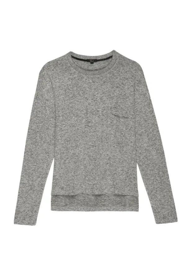 Rails Ezra Jersey Top - Melange Grey
