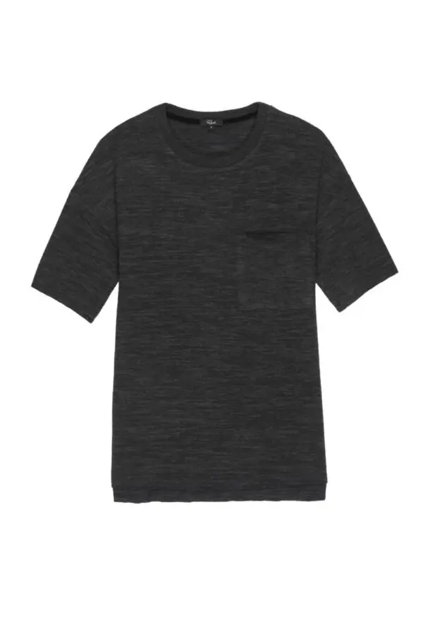 Rails Micah Jersey Top - Melange Black