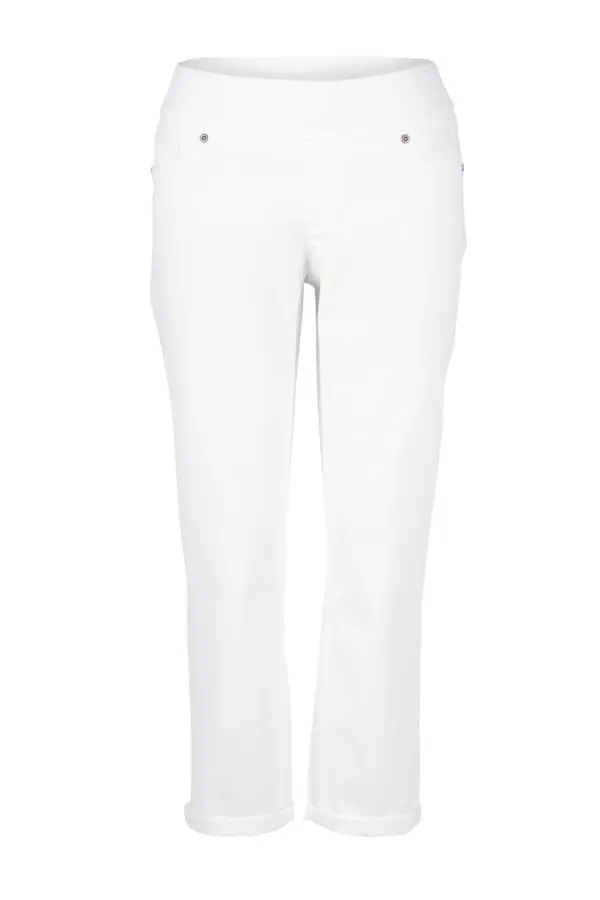 Up! Pants 65759 Crop Trouser - White