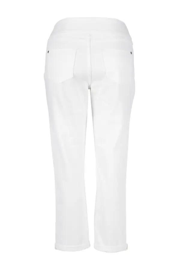 Up! Pants 65759 Crop Trouser - White - Image 3