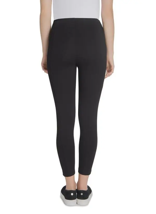 Lyssé Mini Zip Crop Leggings - Black - Image 3