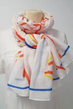 Amet & Ladoue Carly Scarf - White