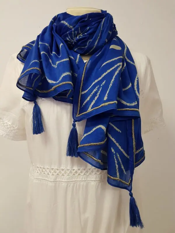 Amet & Ladoue Chair Scarf - Blue