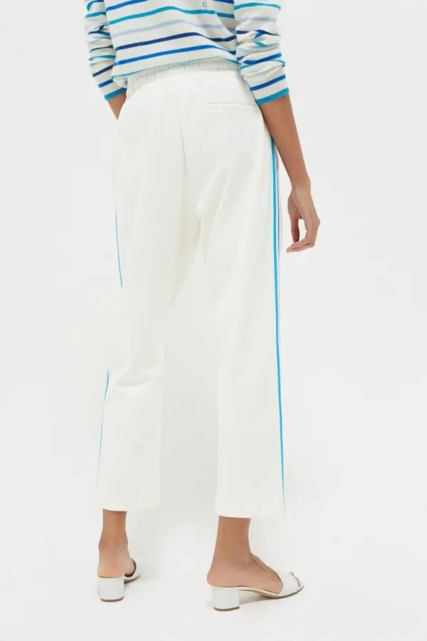 Chinti & Parker Side Stripe Sweat Pant - Off White - Image 2