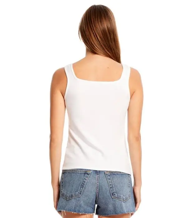 Michael Stars Aria Cinched Front Tank - White - Image 2