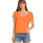 Michael Stars Jade Soft V Neck Tee - Camilla