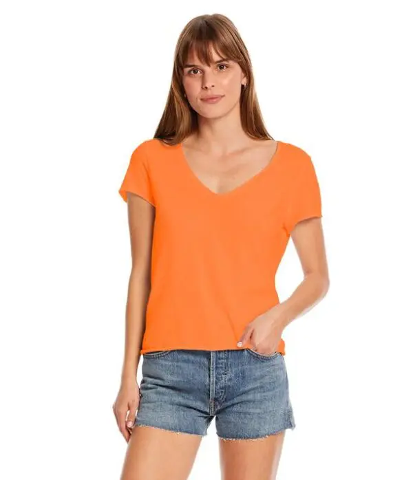 Michael Stars Jade Soft V Neck Tee - Camilla