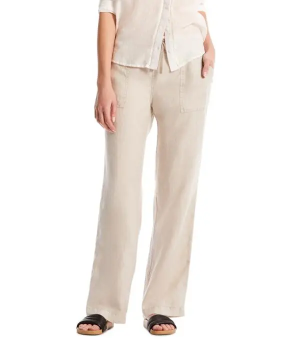 Michael Stars Ashlee Linen Trouser - Castle