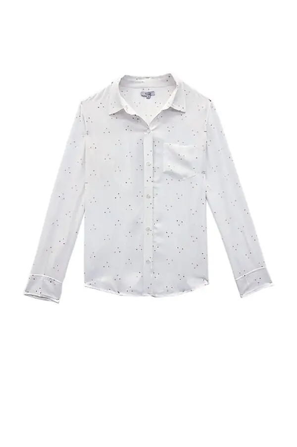 Rails Kate Silk Shirt - Coral Mini Stars