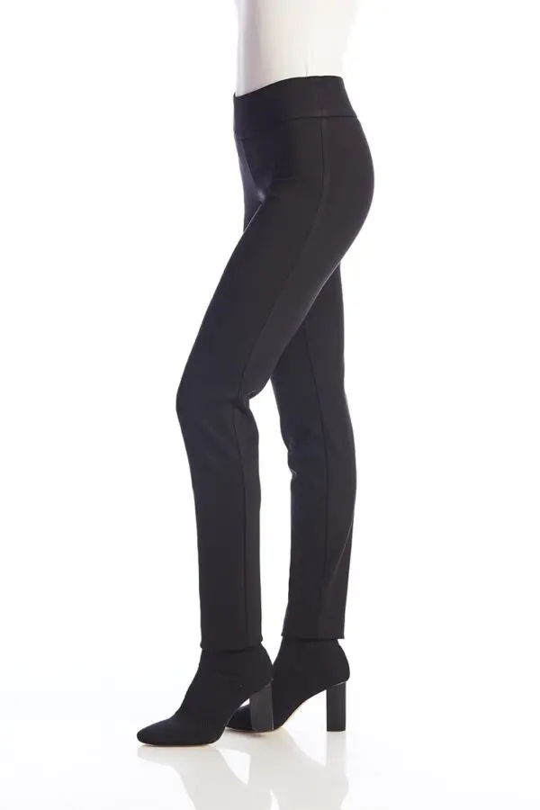 Up Pants 64746 Ponte Pull On Trouser - Black - Image 2