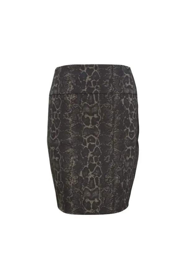 Up Pants 70567 Ponte Skirt - Navy Snake