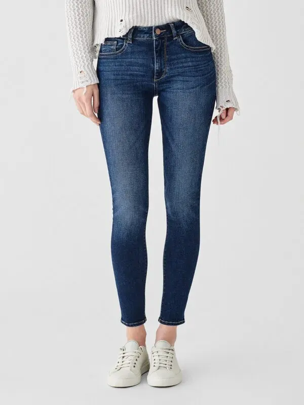 DL1961 Florence Ankle Mid-Rise Skinny Jean - Write - Image 7