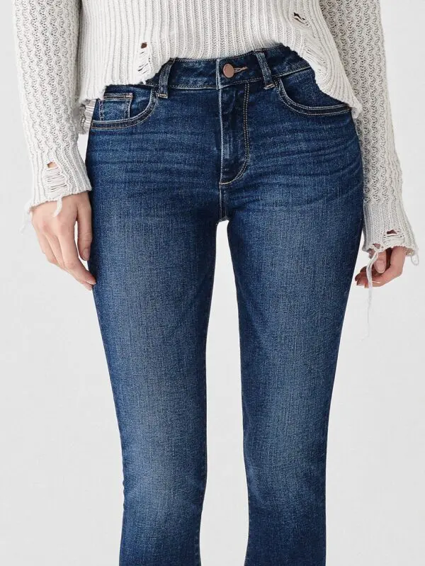DL1961 Florence Ankle Mid-Rise Skinny Jean - Write - Image 6
