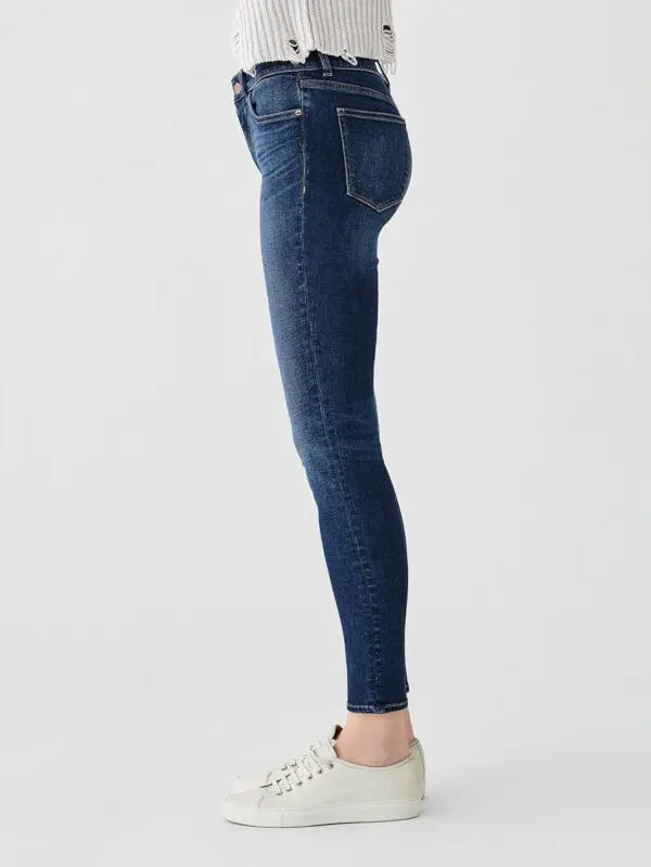 DL1961 Florence Ankle Mid-Rise Skinny Jean - Write - Image 5
