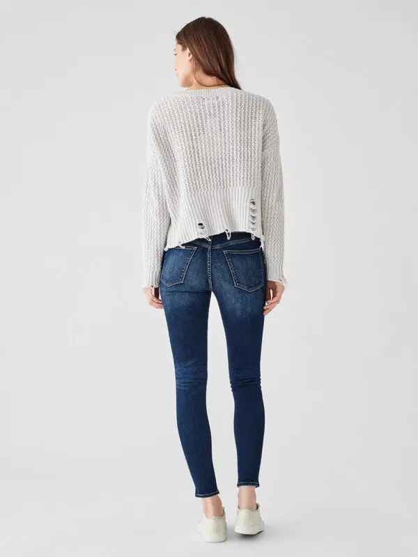DL1961 Florence Ankle Mid-Rise Skinny Jean - Write - Image 4