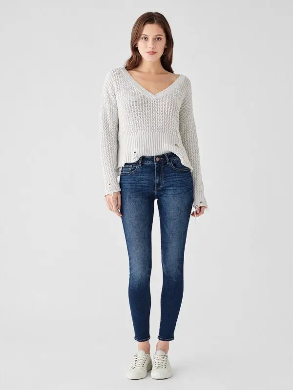 DL1961 Florence Ankle Mid-Rise Skinny Jean - Write
