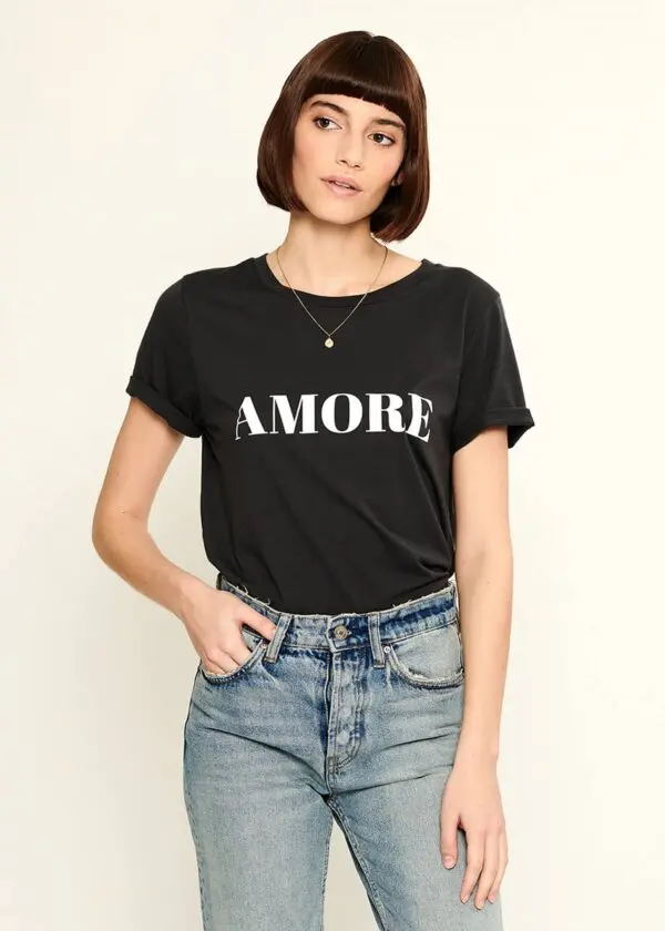 South Parade Lola Amore T Shirt - Black - Image 2