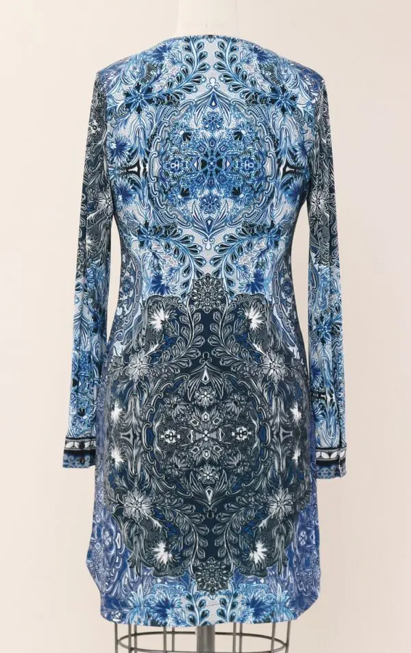 Hale Bob Dulcie 6732 Dress - Blue - Image 3