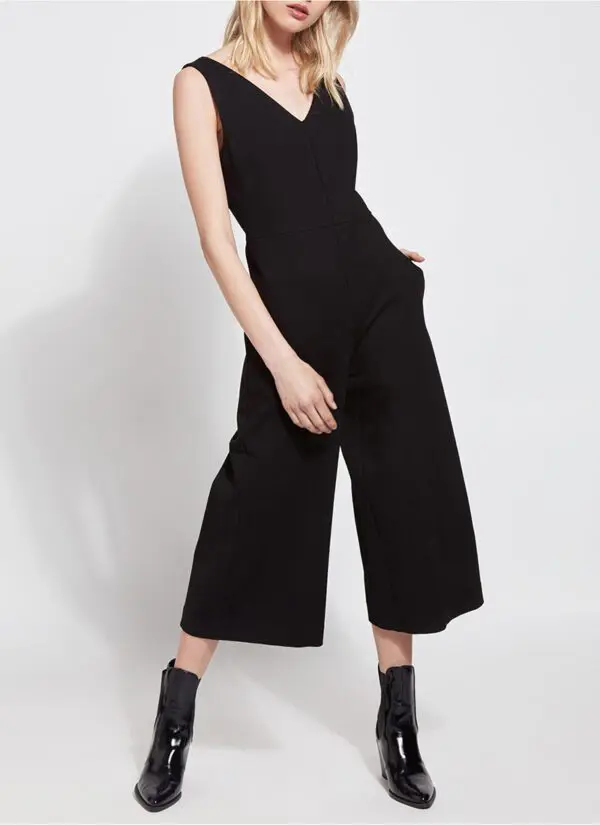 Lyssé Ponte Jumpsuit - Black - Image 4