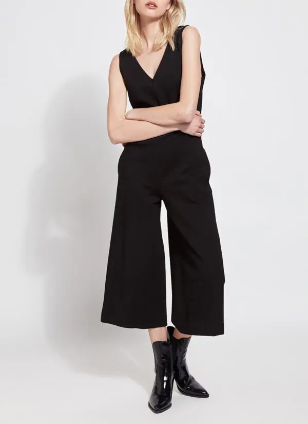 Lyssé Ponte Jumpsuit - Black - Image 3