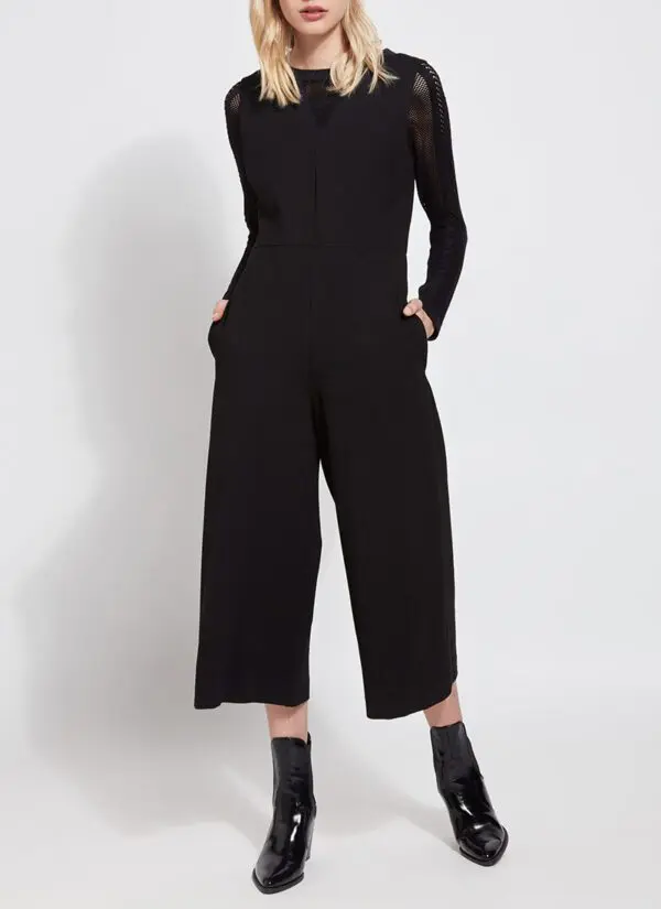 Lyssé Ponte Jumpsuit - Black - Image 2