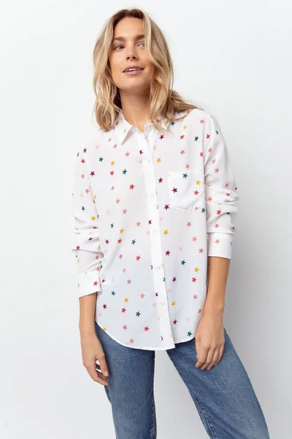 Rails Kate Shirt - White Rainbow Stella - Image 5