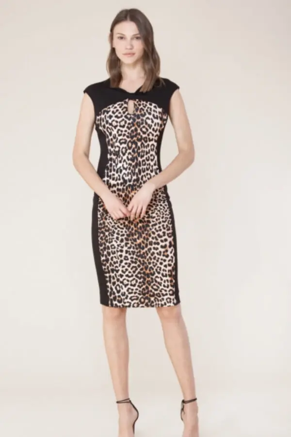Hale Bob Zenaida 6745 Bodycon Dress - Brown