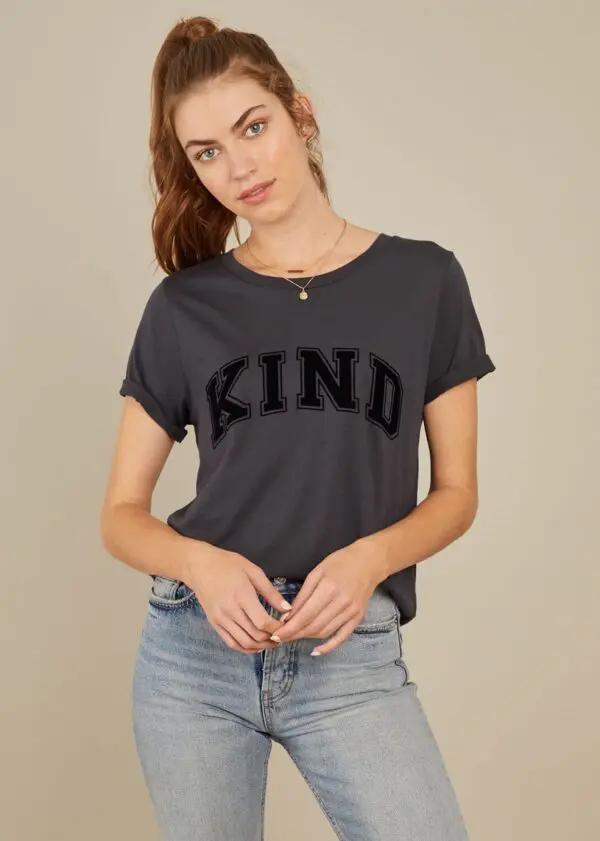South Parade Lola Kind T Shirt - Smoke Black