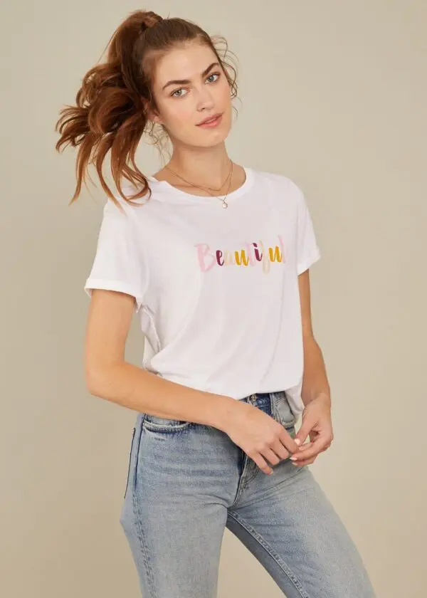 South Parade Lola Beautiful T Shirt - White - Image 2