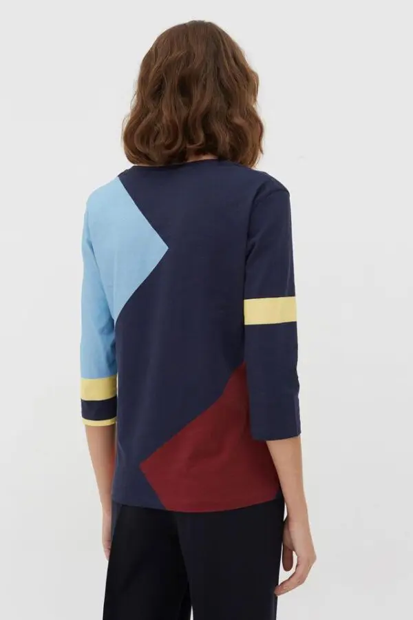 Chinti & Parker Abstract Top - Navy / Multi - Image 3