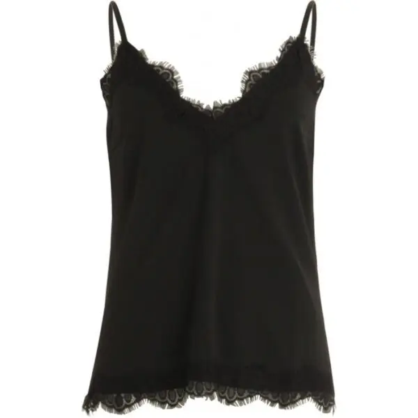 Coster Copenhagen Strappy Top with Lace - Black