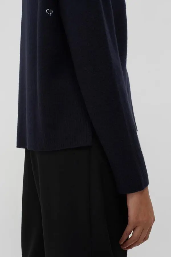 Chinti & Parker The Boxy Sweater - Navy - Image 4