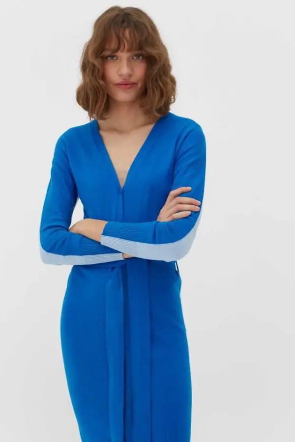Chinti & Parker Cardigan Dress - Royal Blue - Image 5