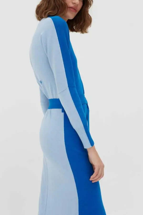 Chinti & Parker Cardigan Dress - Royal Blue - Image 4
