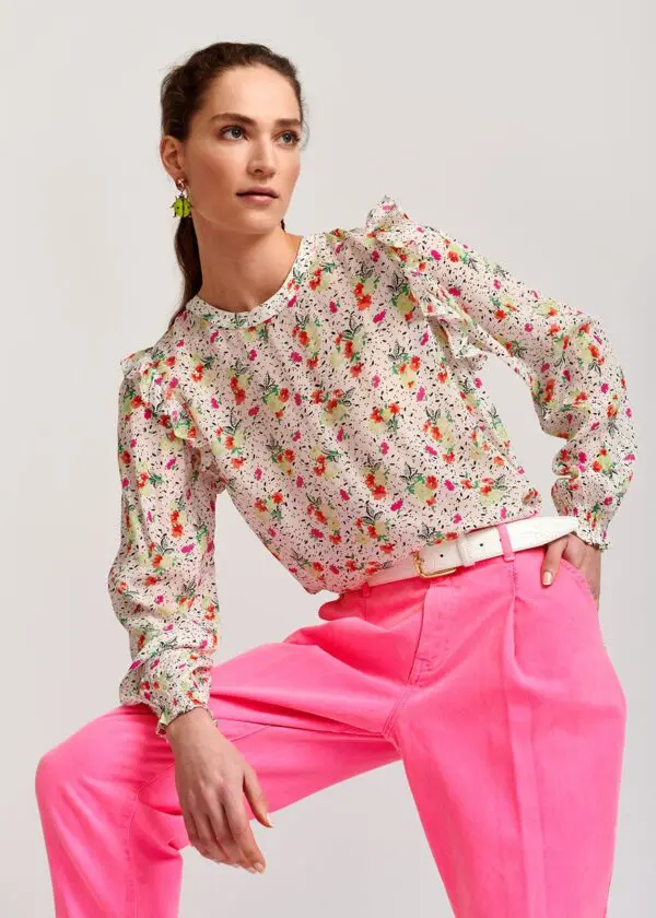 Essentiel Antwerp Varryme Loose Fit Top - Combo 1 Off White - Image 7