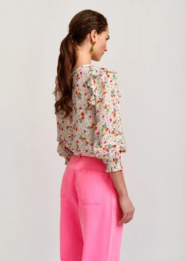 Essentiel Antwerp Varryme Loose Fit Top - Combo 1 Off White - Image 5
