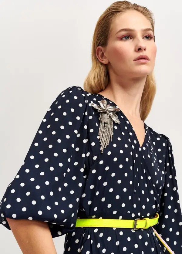 Essentiel Antwerp Vundamental Long Wrap Dress - Combo 1 Vapor Blue - Image 6