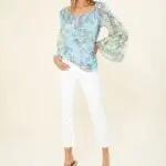 Hale Bob 2699 Caterina Top - Light Blue