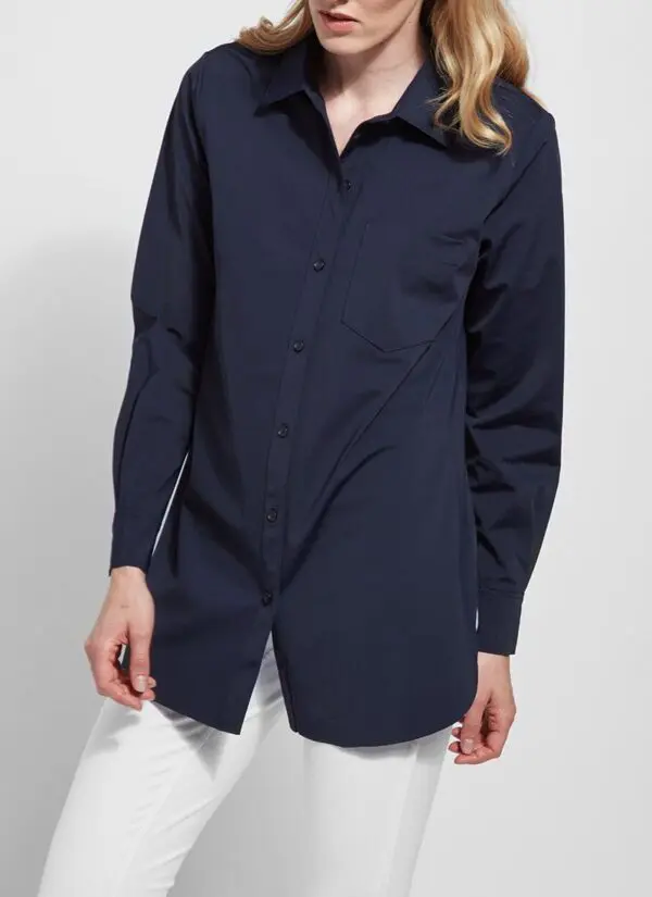 Lyssé Schiffer Button Down Shirt - True Navy