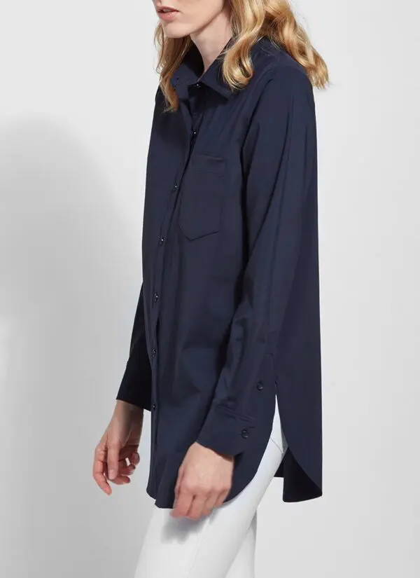 Lyssé Schiffer Button Down Shirt - True Navy - Image 5
