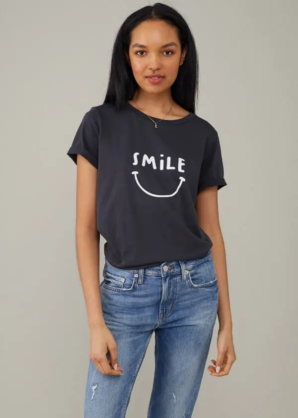 South Parade Lola Smile T Shirt - Black