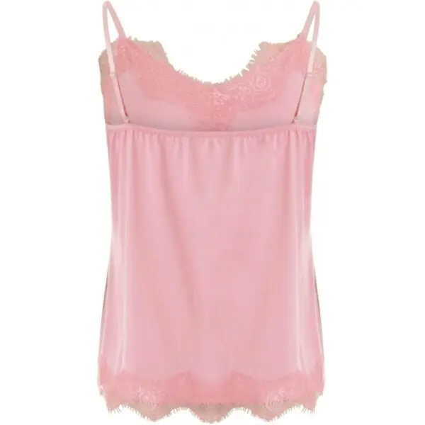 Coster Copenhagen Strappy Top with Lace - Soft Pink - Image 2