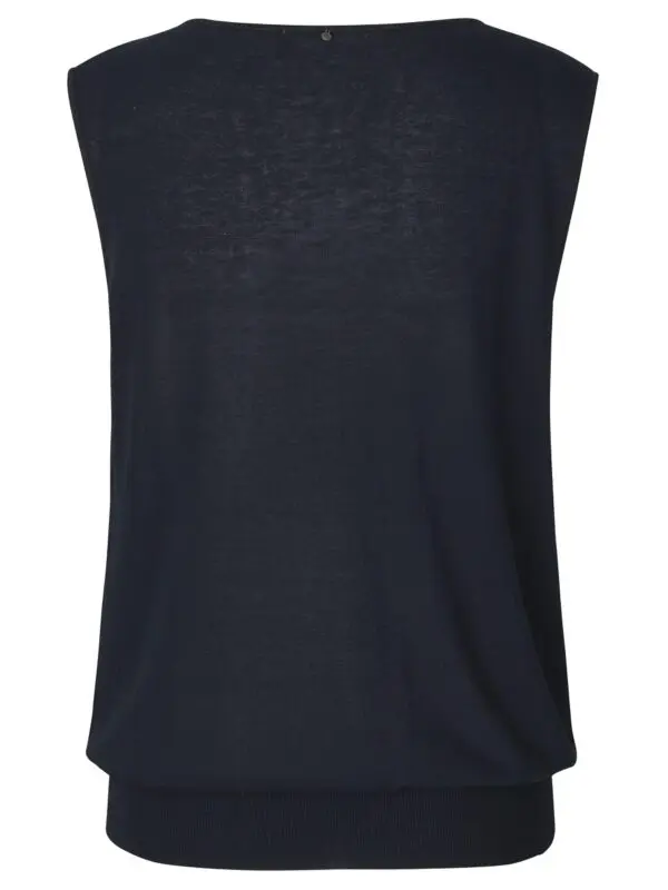 Rosemunde Sleeveless Top - Navy - Image 2