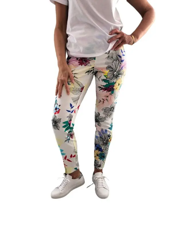 Up Pants 66787 Techno 28" Petal Slit Pull On Trouser - Summer