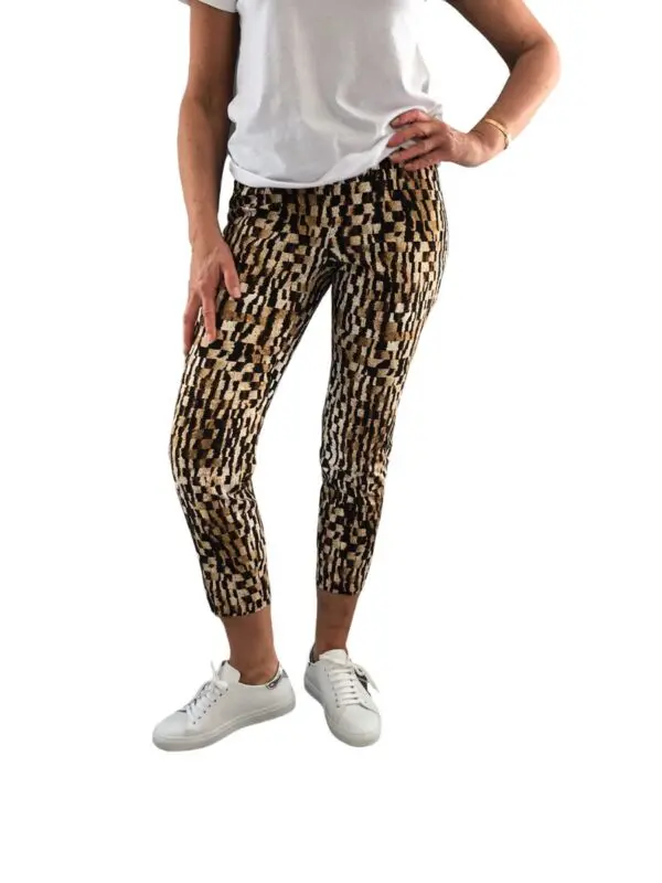 Up Pants 66840 Techno 25" Crop Trouser - Animo