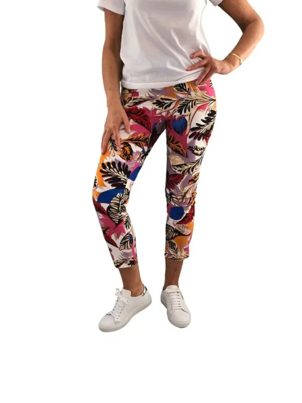 Up Pants 66842 Techno 25" Crop Trouser - Aruba
