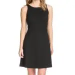 Lilla P Ponte Seamed Dress - Black