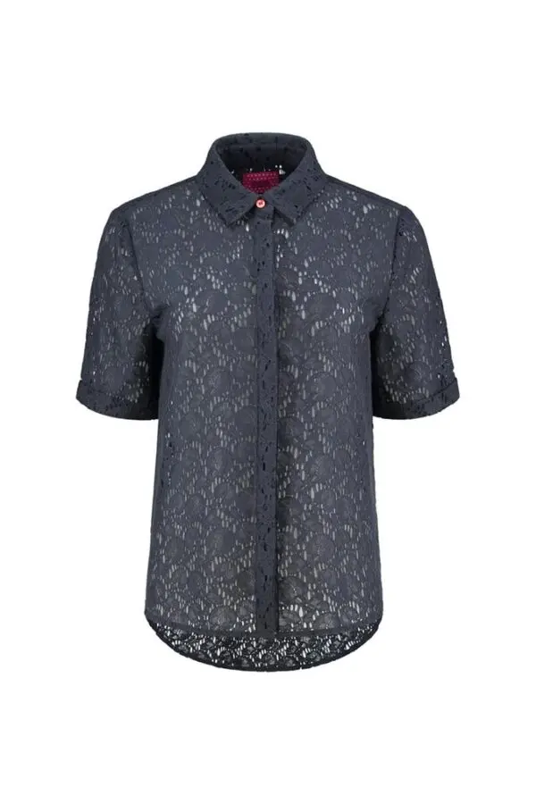 POM Amsterdam SP6257 Blouse - Lace Deep Blue